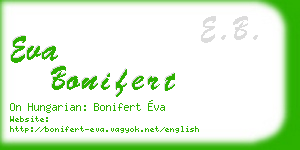 eva bonifert business card
